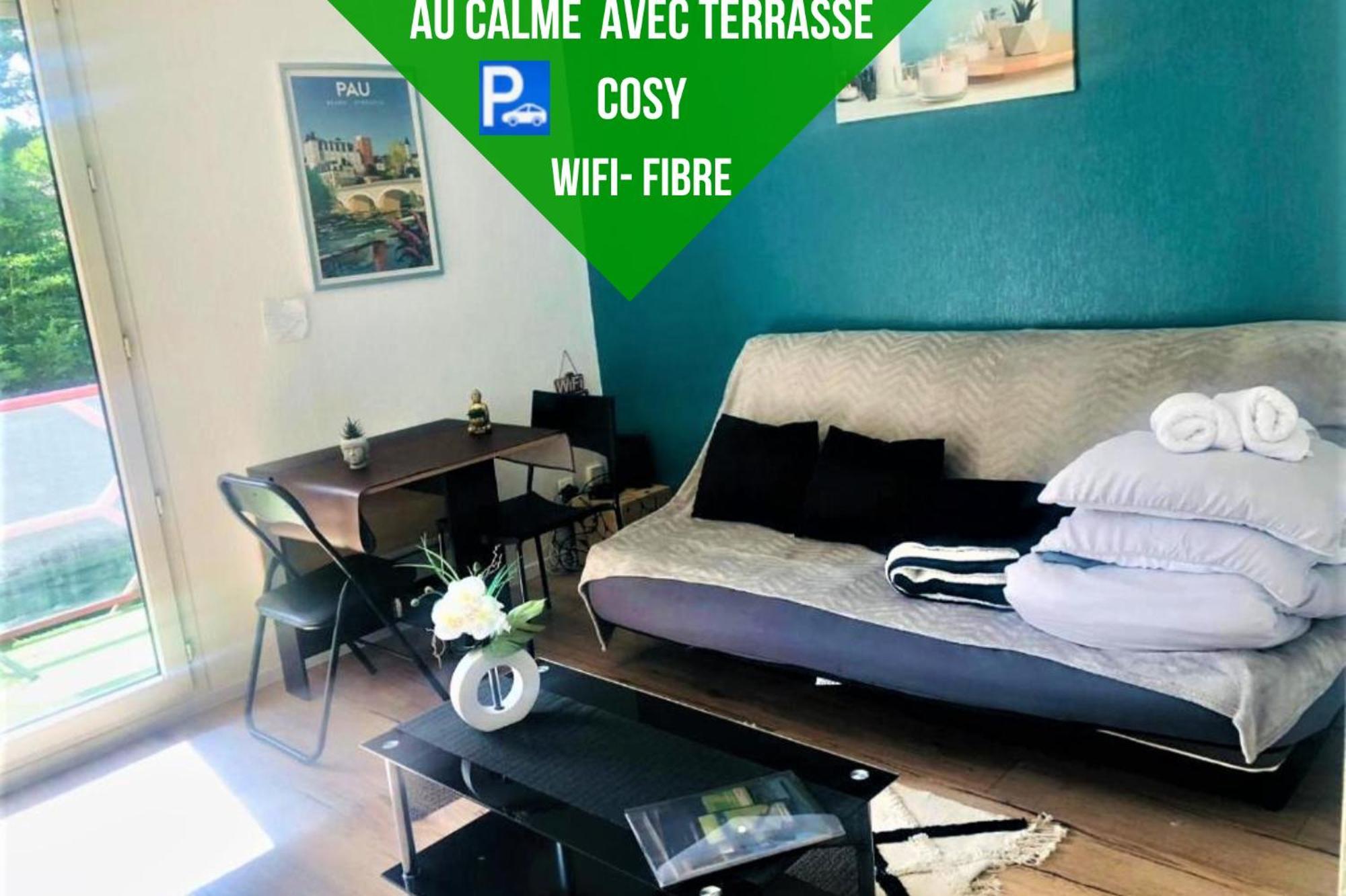 Le Petit Park-Studio-Terrasse- Piscine-Wifi Fibre Apartamento Pau Exterior foto